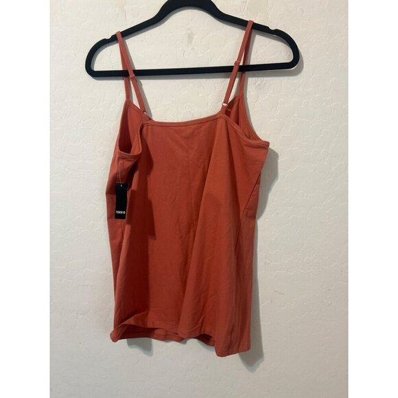 Torrid Sz 1 (US 14/16 1X) Burnt Orange Spaghetti Strap Camisole Tank Top - Picture 6 of 7